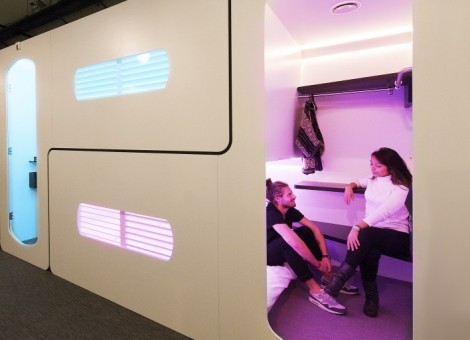 Dormir numa cápsula em Amesterdão é que está na moda