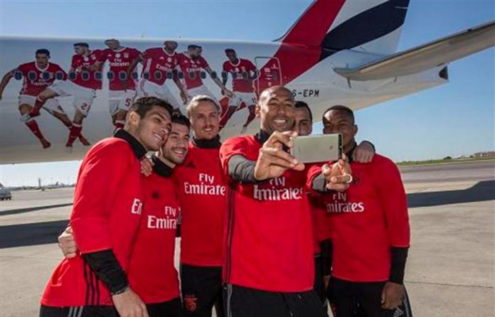 Emirates: nova imagem do Benfica vai voar para mais de 160 destinos