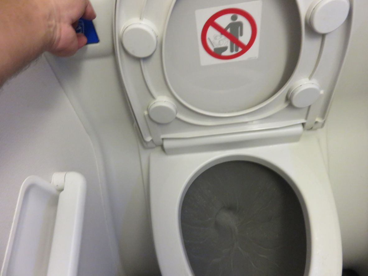 Airplane toilet