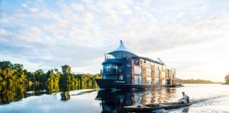 Aria Amazon: um hotel-boutique de luxo sobre a água