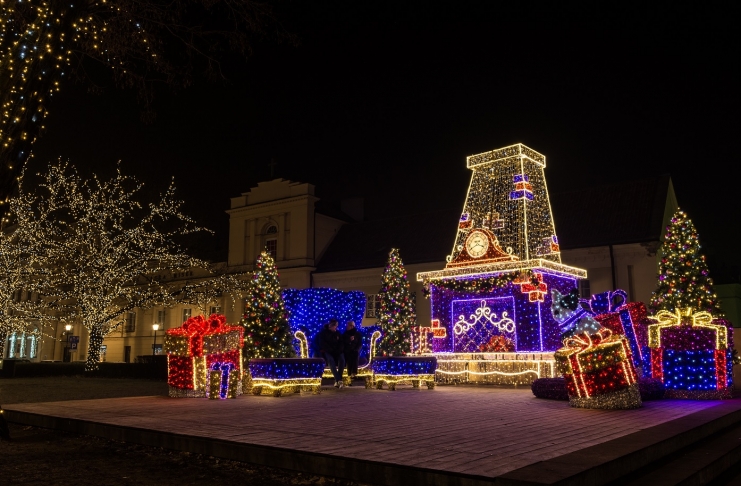 Iluminações em Varsóvia
