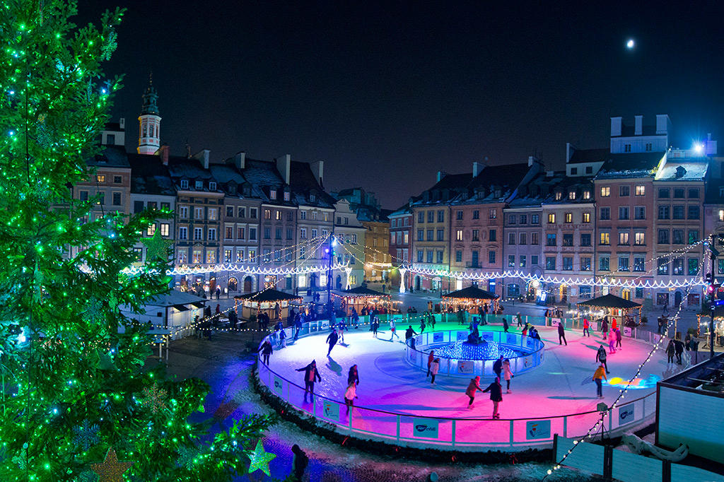 Iluminações em Varsóvia