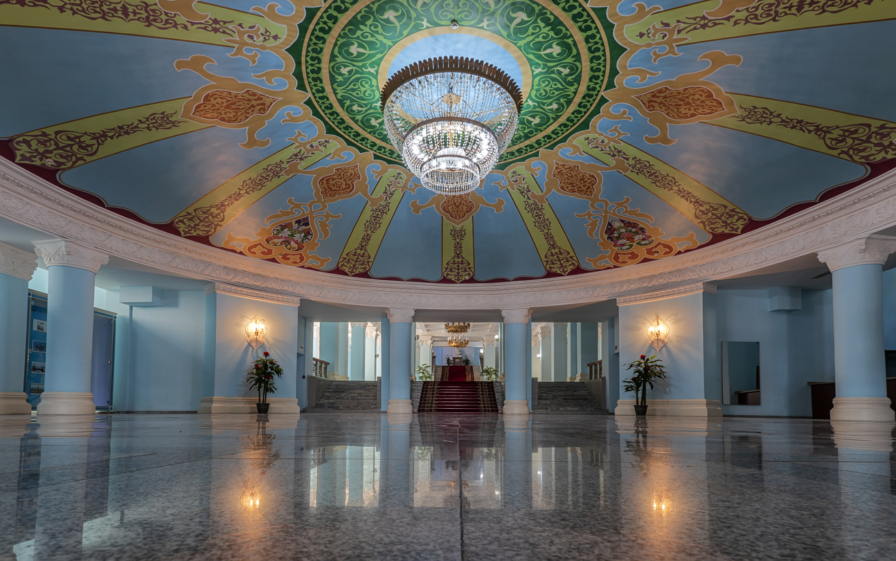 Interior of the Museum of Sciences in Almaty