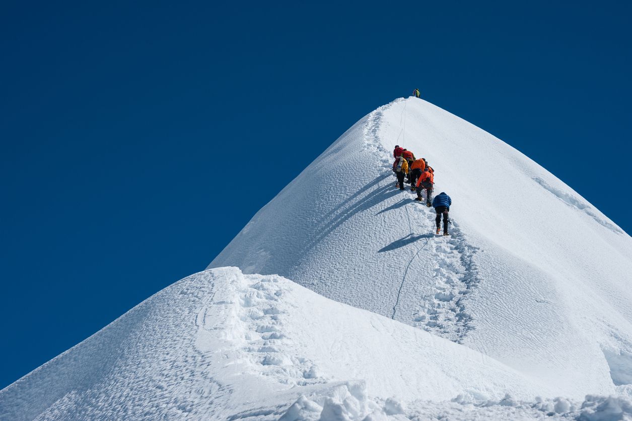Imja Tse or Island peakclimbing, Everest region, Nepal