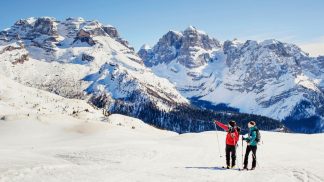 Dolomitas: história e esqui com paisagens de cortar a respiração