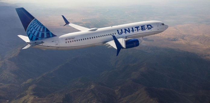 united airlines avião 1 dr